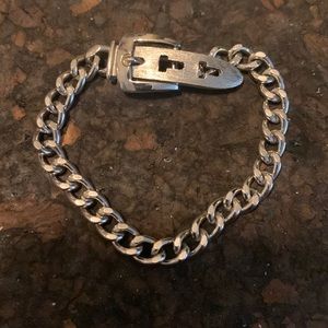 Vintage Avon Silver Buckle Bracelet
